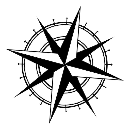 compass rose home navigation icon